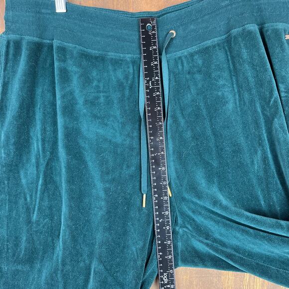 Calvin Klein Womens Pants Green Velvet Sweatpants Soft Comfy Relaxed 2X (39x29) - Picture 6 of 10
